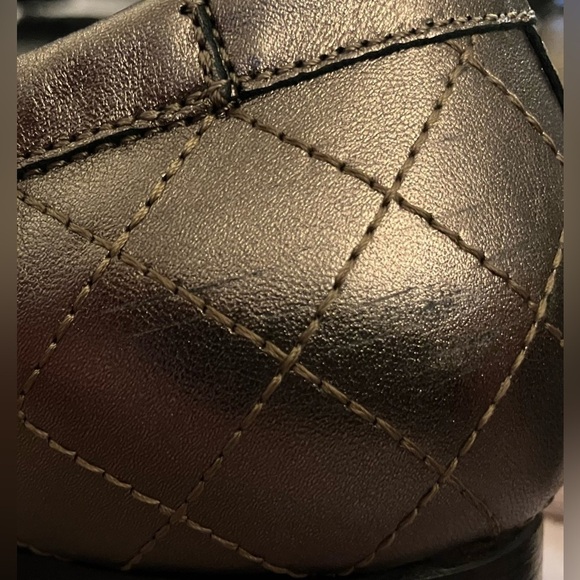 AGL Monika Cap Toe Ballet Flats Copper & Patent Leather Buckle Accent Sz 38/Us 8 - Picture 13 of 13